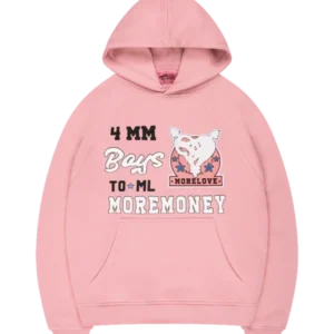 HEART BREAKER HOODIE PINK