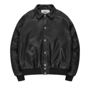 HEAVY HEART LEATHER JACKET BLACK