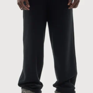 OPEN LEG JOGGER BLACK