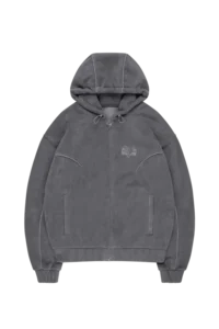 STAR WREATH FLEECE ZIP TORNADO GREY