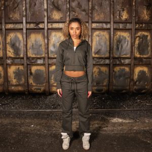 RAW EDGE GIRLS JOGGER MUD
