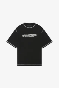 FLATLOCK BASE TEE BLACK