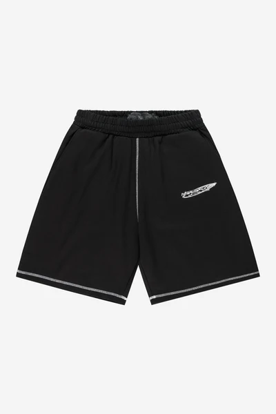 FLATLOCK BASE SHORTS BLACK FLATLOCK BASE SHORTS BLACK