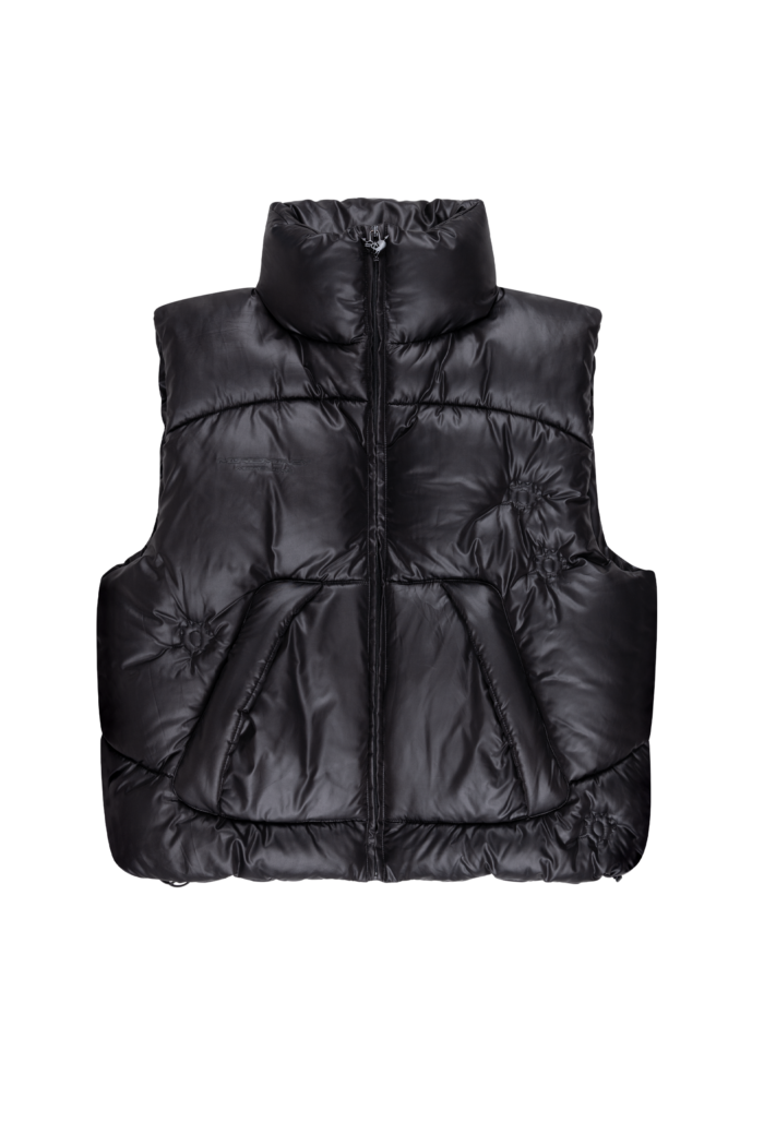 More Money More Love Bullet Puffer Vest Black More Money More Love Bullet Puffer Vest Black