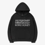 MONEY CALLING FLATLOCK HOODIE BLACK