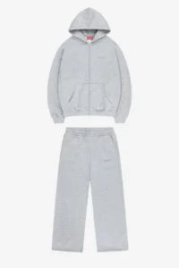 CLOUDS ZIP + JOGGER GREY MELANGE