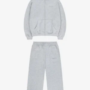 CLOUDS ZIP + JOGGER GREY MELANGE